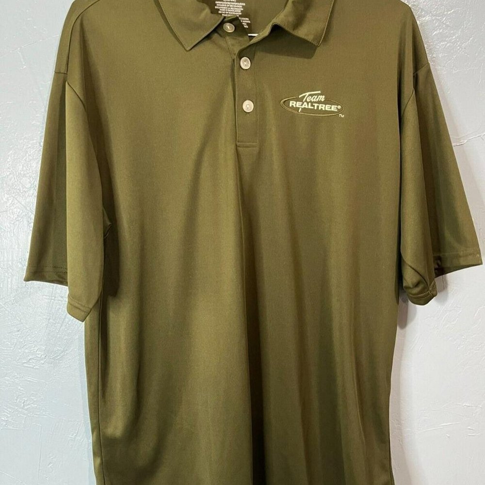 Team Realtree Green Dri-Fit Polo Shirt - Men's Large (L) - Hunting, Outdoors